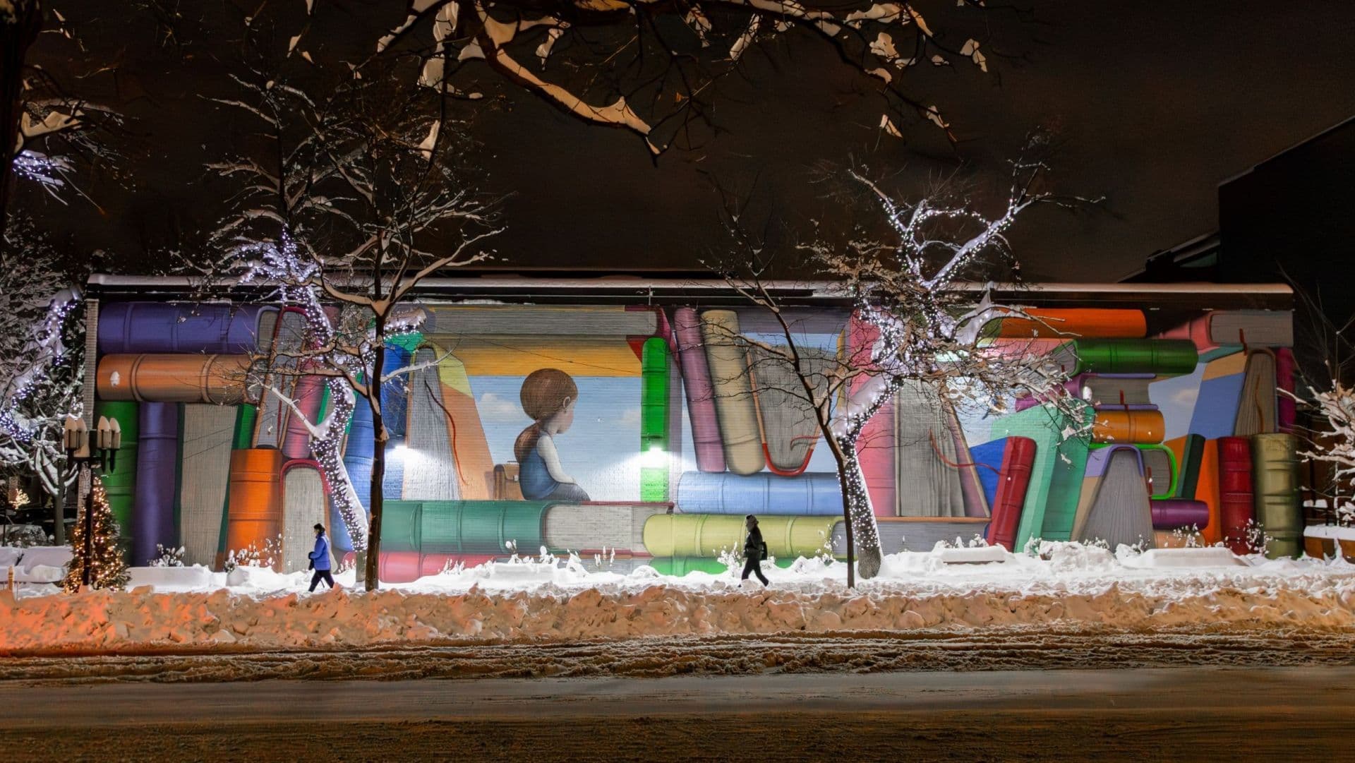 Murale : l’écolière à la perle